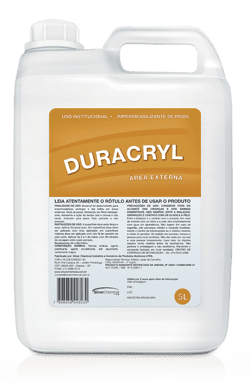 Duracryl é um selador acrílico que protege pisos externos. Veda os poros, forma filme transparente resistente às intempéries, não oxida e não amarela. Indicado para pisos frios porosos e não porosos.