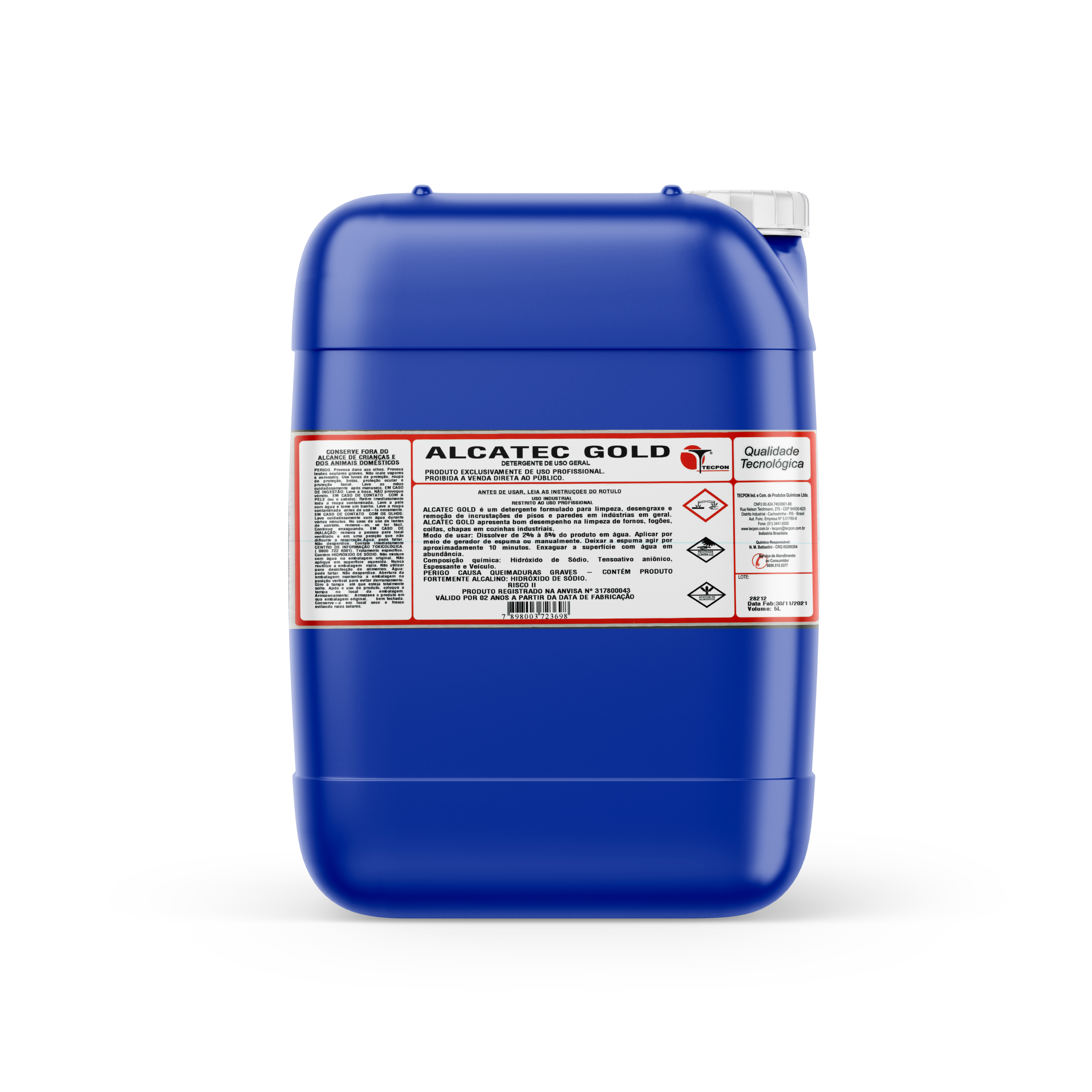 ALCATEC GOLD DETERGENTE DESENCRUSTANTE ALCALINO - 25 LITROS