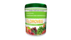 Sanitizante clorado concentrado, utilizado para sanitização da água, para lavagem de hortifrutículas (frutas, legumes e verduras) de maneira rápida e eficaz, comprovado por testes laboratoriais, elimina agrotóxicos e todas as bactérias existentes.